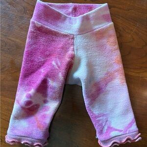 Bumby Wool Baby Small Pink and White Tie-Dye Baby Pants